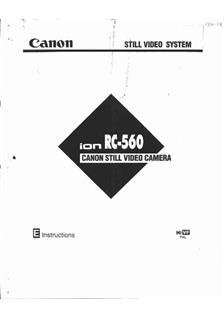 Canon RC 560 manual